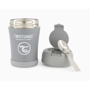 Twistshake - Boite Repas Isotherme Grise - 350ml