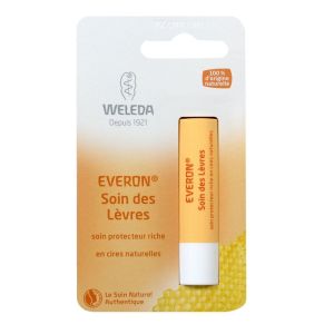 Weleda - Everon Soin Levres Cire d'abeille - Stick 4,8G