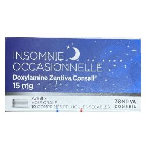 Zentiva Conseil - Doxylamine 15 mg - 10 comprimés pelliculés sécables