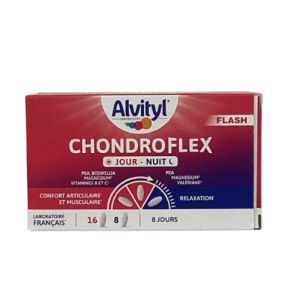 Alvityl - Chondroflex Jour-Nuit Confort articulaire - 16 comprimés jour + 8 comprimés nuit