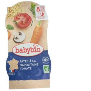 Babybio - Pâtes à la napolitaine tomate d'Aquitaine - dès 8 mois - 2x200g