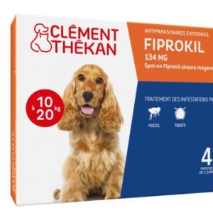 Clément Thékan - Fiprokil 134 mg Chiens Moyens 4 Pipettes