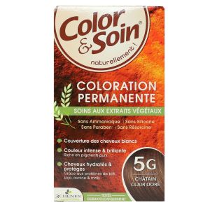 Color & Soin - Coloration Permanente - 5G Châtain clair doré