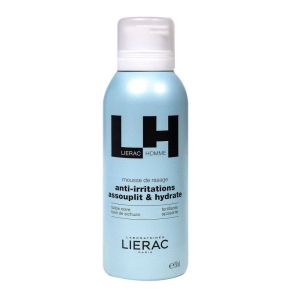 Lierac Homme - Mousse de rasage Anti-irritations assouplit et hydrate - 150 ml