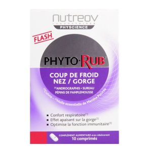 Nutreov - Phyto-Rub Flash nez gorge - 10 Comprimés