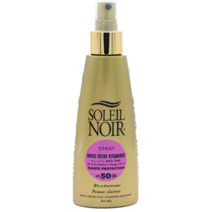 Soleil Noir - huile sèche vitaminée spf 50 - 150ml