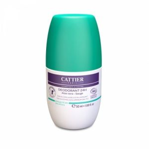 Cattier - Déodorant 24 heures aloé vera sauge - 50ml