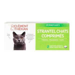 Clément-Thékan - Strantel chats 2 comprimés