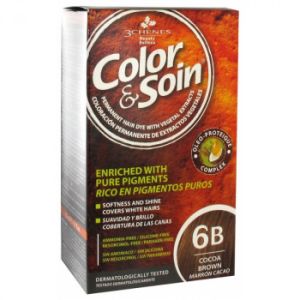 Color & Soin - Coloration Permanente - 6B Marron Cacao