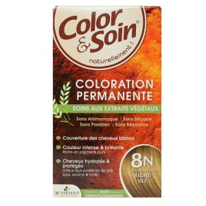 Color & Soin - Coloration Permanente - 8N Blond blé