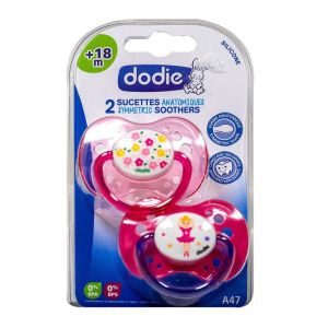 Dodie - Sucettes anatomiques +18 m - Lot de 2