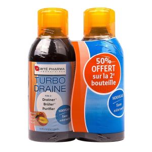 Forté pharma - Turbodraine thé pêche - lot de 2