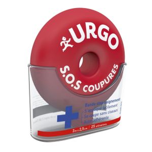 Urgo - SOS coupures Bande stop saignement - 3m x 2,5cm