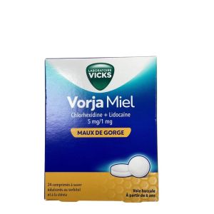 Vicks - Vorja miel maux de gorge - 24 comprimés à sucer