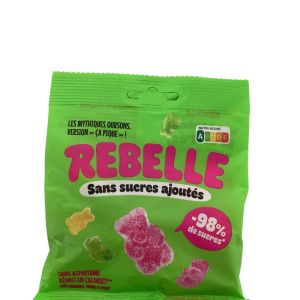 Euromedis - Bonbon Rebelle sans sucres ajoutés goût Framboise, pomme et citron - 50g