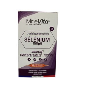 FLORA NATURA - MineVita L-sélénométhionine Sélénium 150 µg - 20x15ml