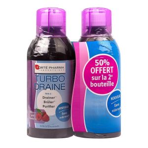 Forte pharma - Turbo Draine goût framboise - 2x 500ml
