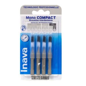 Inava - Mono compact brossettes interdentaires 2.6mm Iso7 - 4 brossettes
