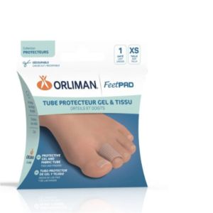 ORLIMAN - Tube protecteur gel & tissu orteils et doigts