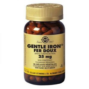 Solgar - Gentle Iron Fer Doux 25mg - 90 gélules végétales