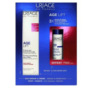 Uriage - Age Lift Crème Jour Lissante Fermeté + Sérum Intensif Lissant Fermeté Offert - 40 + 10ml
