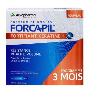 Forcapil - Fortifiant Kératine + - 120 + 60 gélules