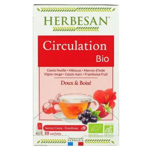 Herbesan - Infusion bio n°9 circulation - 20 sachets