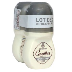 Cavaillès - Intense LP déodorant anti-transpirant roll-on 2x50ml