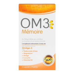 OM3 Mémoire - Formule Duo - 15 capsules + 15 gélules