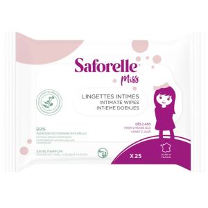 Saforelle - Miss Lingette intimes - 25 lingettes