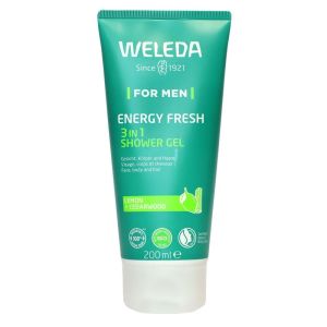 Weleda - For Men Energy Fresh 3 en 1 Gel Douche Citron Bois de Cèdre- 200mL