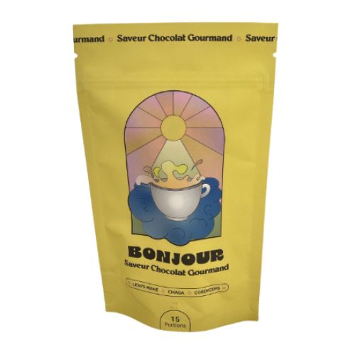Bonjourdrink - Bonjour boisson aux champignons adaptogènes Chocolat Gourmand - 15 portions