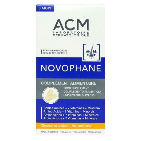 ACM - Novophane - ongles et cheveux - 180 gélules