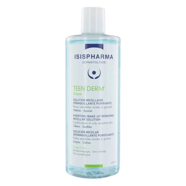 Isispharma - TEEN DERM Solution micellaire démaquillante purifiante - 400ml