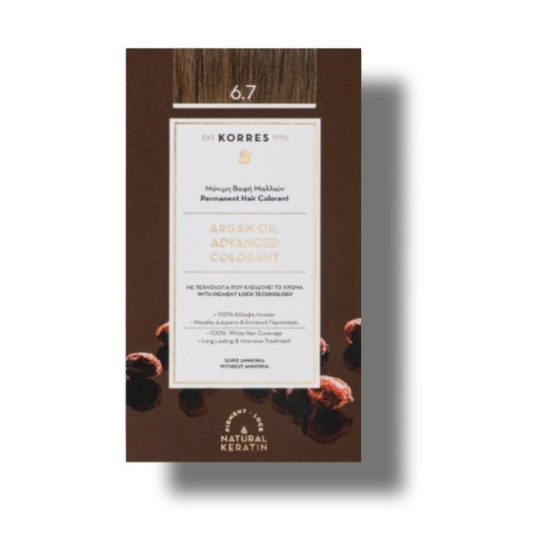 Korres - Coloration Haute Performance - 6.7 Blond foncé marron