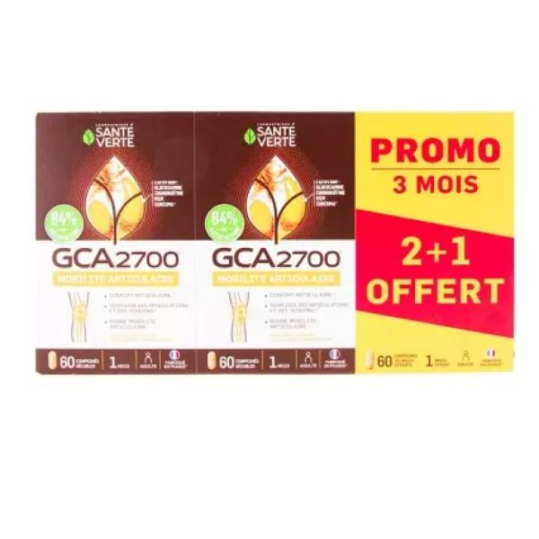 Santé Verte - GCA 2700 Mobilité articulaire - 120 comprimés + 60 offerts