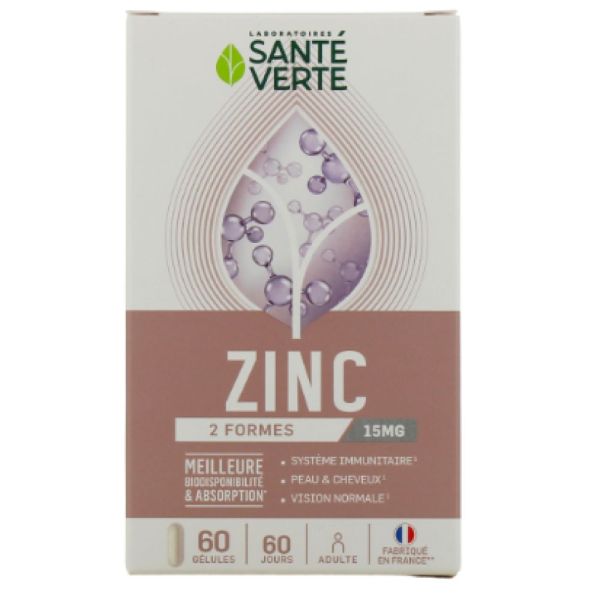 Santé Verte - Zinc - 60 gélules