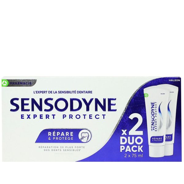 Sensodyne - Dentifrice Répare & Protège - Pack 2x75mL