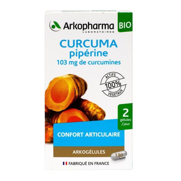 Arkopharma - Arkogélule Curcuma piperine Bio - 130 gélules