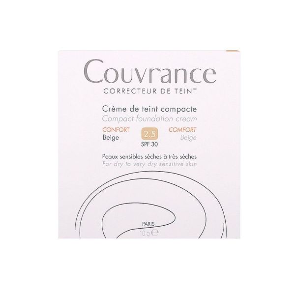Avène - Couvrance - crème de teint compacte Confort SPF 30 - 10g - 2.5 Beige
