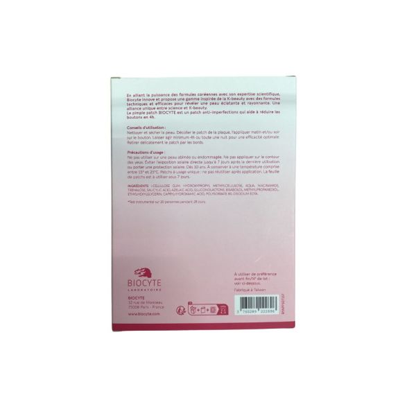 Biocye - Active Pimple patch boutons 4H - 9 patchs