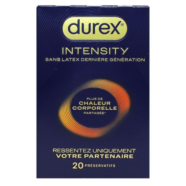 Durex - Intensity sans latex - 20 préservatifs
