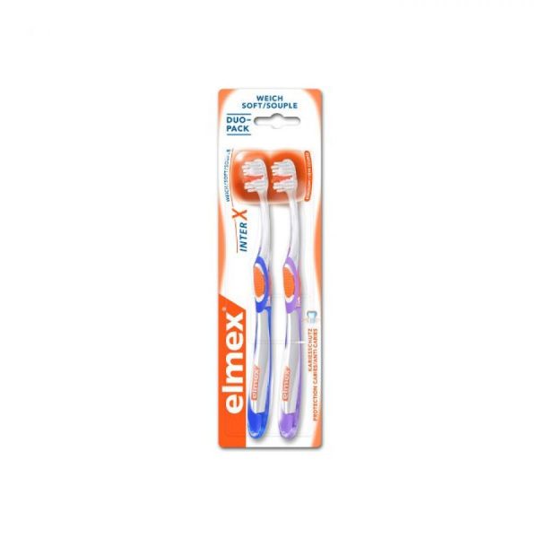Elmex - Brosse à dents protection caries interX - Brosse Souple