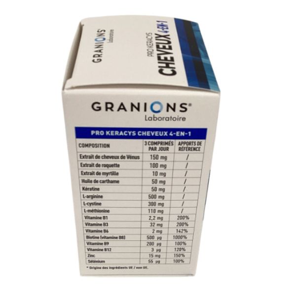 Granions - Pro Keracys Cheveux 4En1 1Mois - 90 comprimés