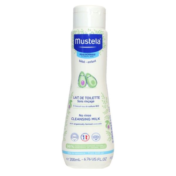 Mustela - Lait de toilette sans rinçage - 200ml