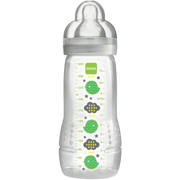 Mam - Biberon Easy active 2ème âge débit X - 330 ml