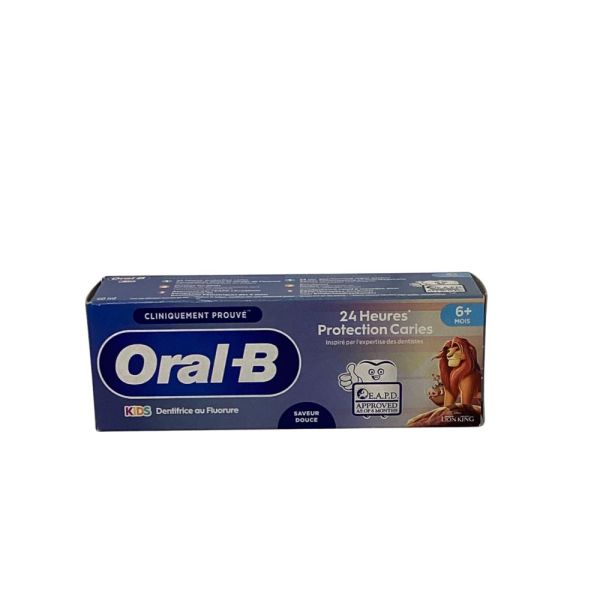 Oral-B- Dentifrice au fluorure enfant roi lion - 60mL