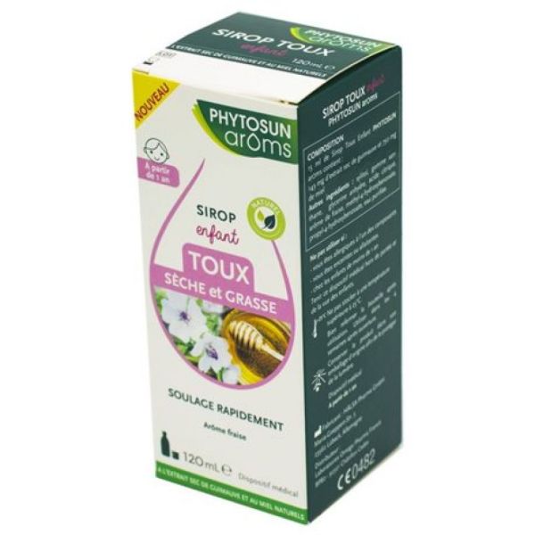 Phytosun Arôms - Sirop toux grasses et sèches enfants - 120ml