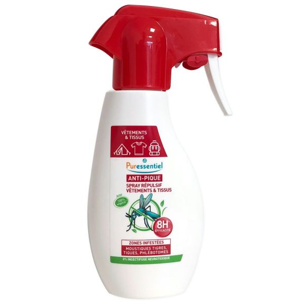 Puressentiel - Anti Pique Spray Répulsif Vêtements & Tissus - Spray 150 ml