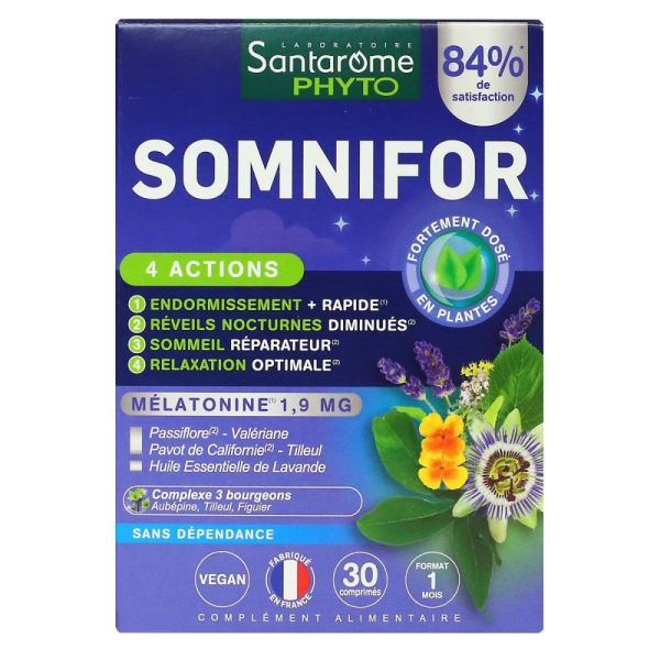 Santarome Phyto - Somnifor - 30 comprimés